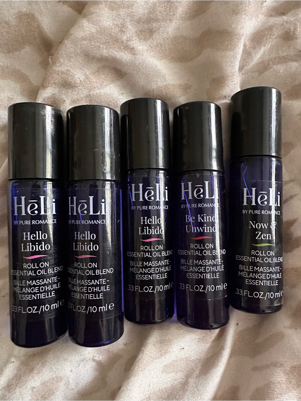 Hēli pure romance essential roll on blends fragrance